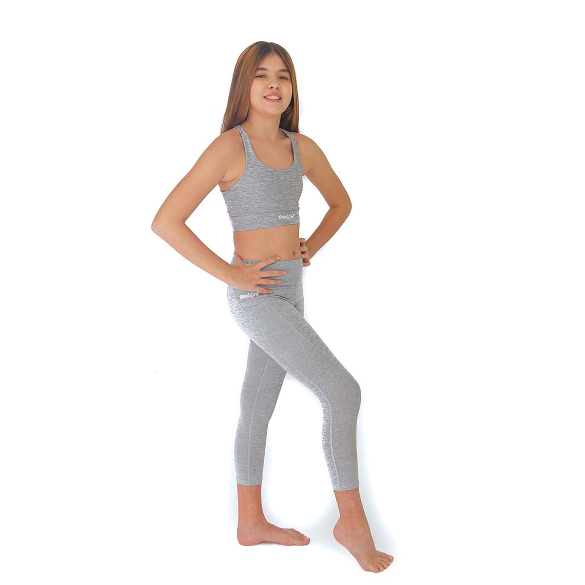 Energy Girls' Silver Leggings, Eco-Friendly Leggings