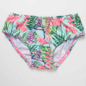 Tropical flowers two piece swimsuit