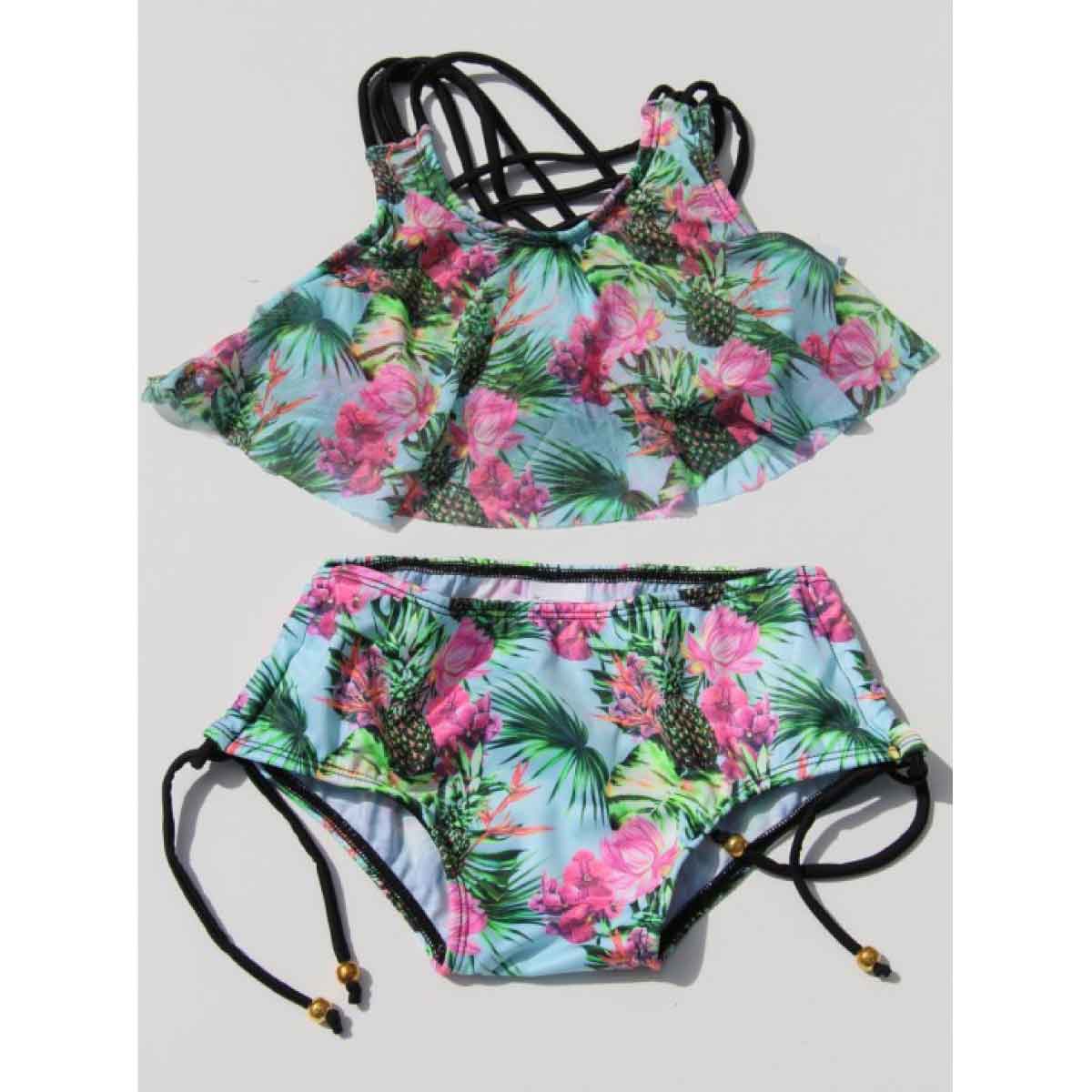 RADIANCE - TROPICAL FRUITS TWO PIECE SWIMSUIT - Bold&Grit