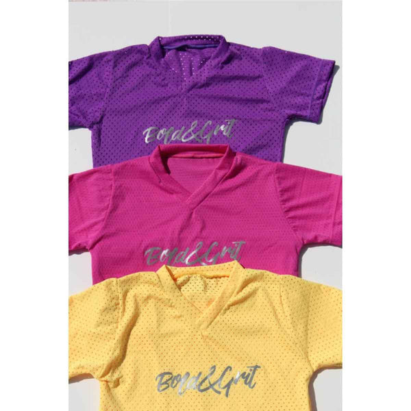 Girls t-shirt front view with graphic print design